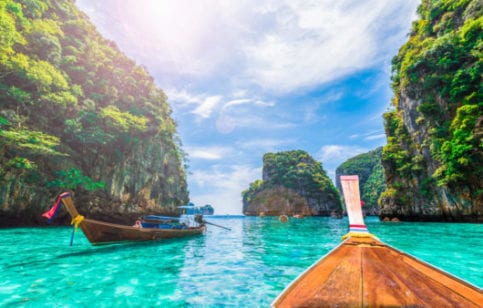 Kayaking in exotic location
