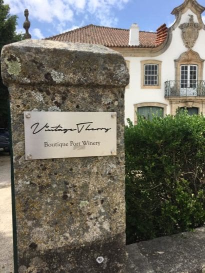Vintage Therry Boutique Port Winery entrance in Portugal