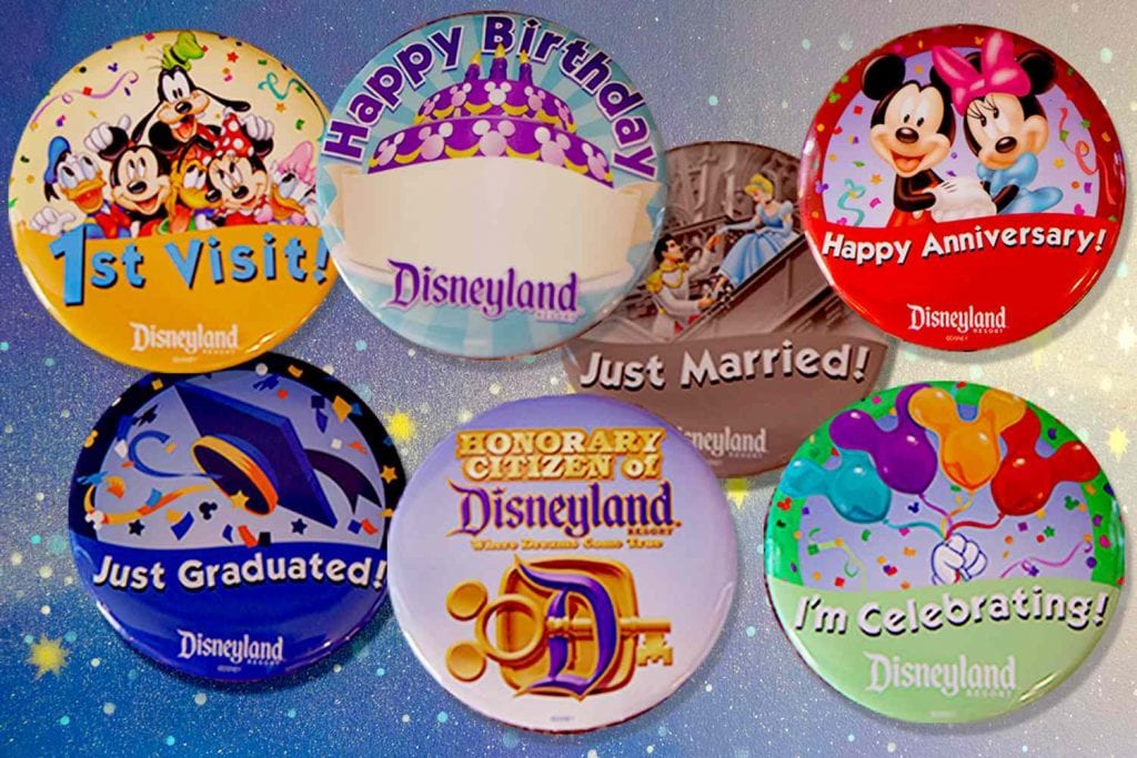 disney world celebration buttons
